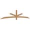Ekena Millwork Alberta Smooth Timber Gable Bracket, Western Red Cedar, 108"W x 22"H x 1 1/2"D x 3 1/2"F, 5/12 Pitch GBW108X22X0204ALB00SWR - alternate 5